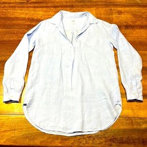 Gap women’s light blue linen tunic size S